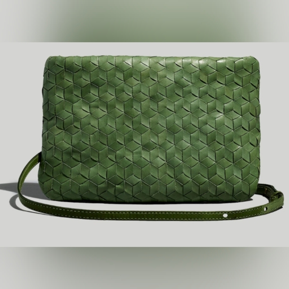 Madewell Green Leather Crossbody Purse - Picture 6 of 6